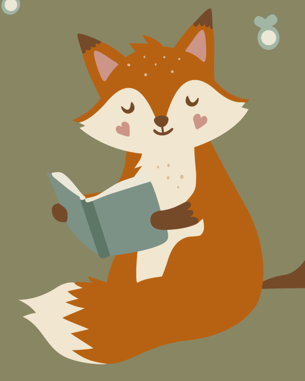 Der lesende Fuchs unter dem Herzbaum 🖼️