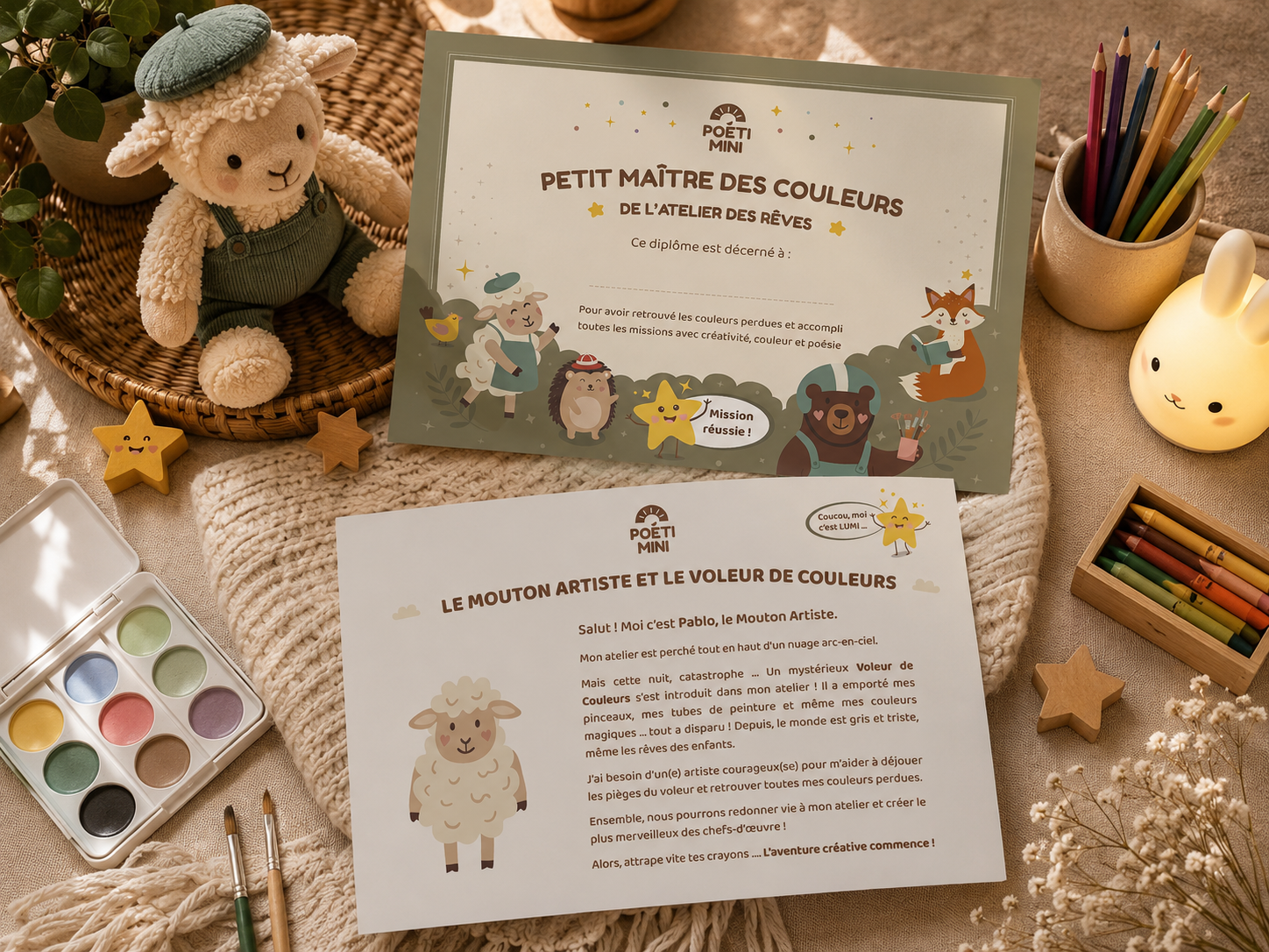 Kit créatif du MOUTON ARTISTE