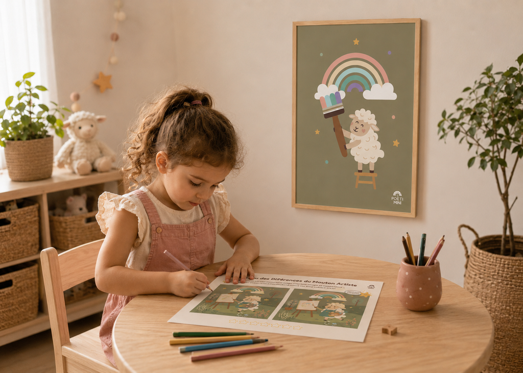 Kit d'Éveil Complet – Pack à Imprimer du Mouton Artiste