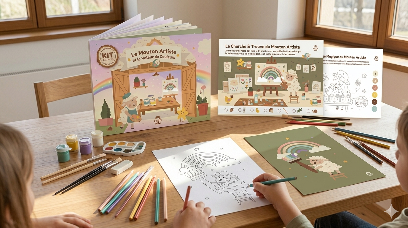 Kit d'Éveil Complet – Pack à Imprimer du Mouton Artiste